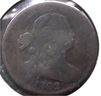 1802 LARGE CENT VG PQ