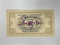 Autograph COA Harry Potter Train Ticket