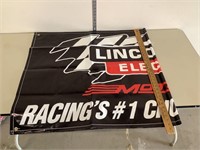 Large Lincoln Electric Racing Flag