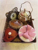 TRINKET BOXES-TEAPOT AND CLOCK