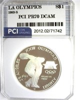 1983-S S$1 LA Olympics PR70 DCAM LISTS $400