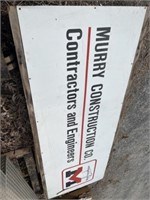 (2) MURRY CONSTRUCTION Steel Signs