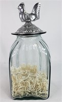 Kitchen Canister Glass w/ Metal Top
