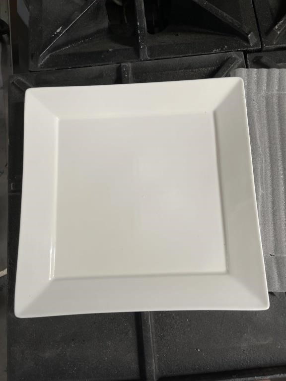 (1) Box of White Dinner Plates, 9 in
