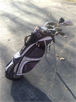 Set of Golf Clubs & Bag - Mostly Spalding Clubs