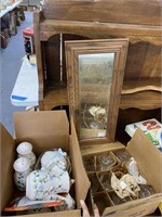 Box of Glass Bowls & China - Glass Dishes