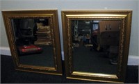 Pair of Matching Gold Framed Mirrors