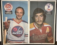 1973-74 OPC Wha Posters #17 & #18