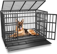 48/38 inch Heavy Duty Indestructible Dog Crate