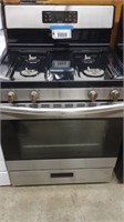 CRITERION GAS RANGE - BLACK WITH STAINLESS STEEL