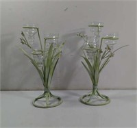 Daisy Metal Centerpieces With Glass Voites 8