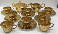 Taylor Smith Gilt Porcelain Tea Set