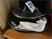 Tramontina sauce pan with lid - fry pan, Italy