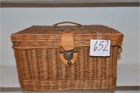 Vintage Wicker Picnic Basket - Appear to Have