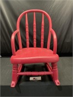 Little red rocking chair