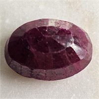 CERT 11.02 Ct Faceted Colour Enhanced African Ruby