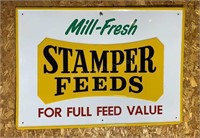 Stamper Feeds Tin Sign 20" X 28"