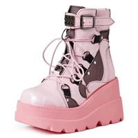 USED Tscoyuki Platform Ankle Boots for Women
