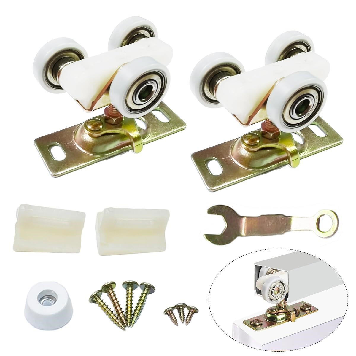 2 Pack Sliding Pocket Door Rollers Replacements To