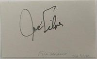 Joe Silver original signature