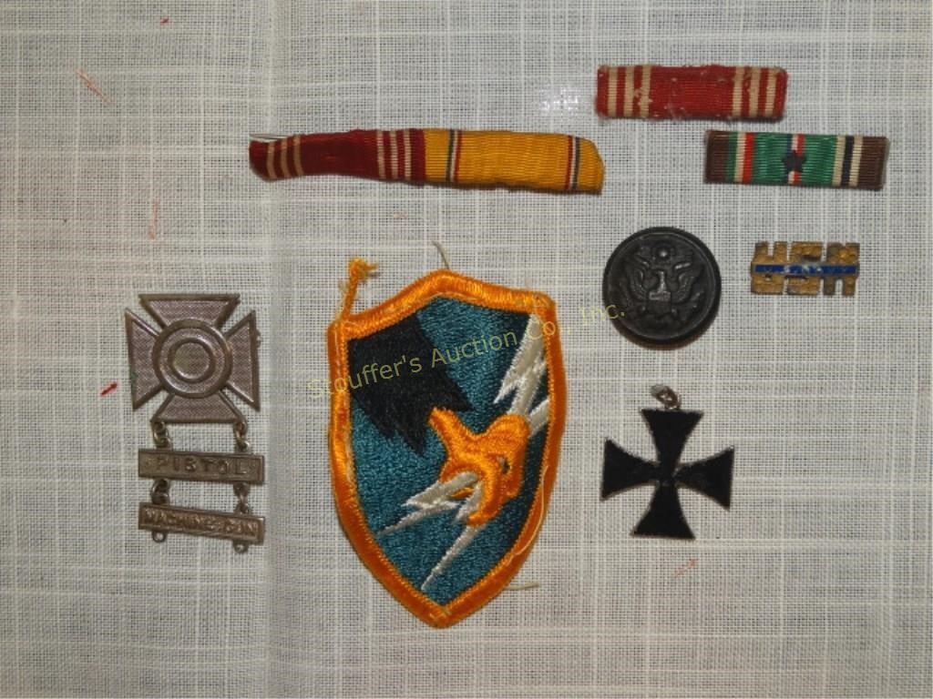 Vintage military patches, ribbons, US Navy, etc,