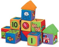 Melissa & Doug Match & Build Soft Blocks