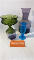 Colorful Vintage Glassware