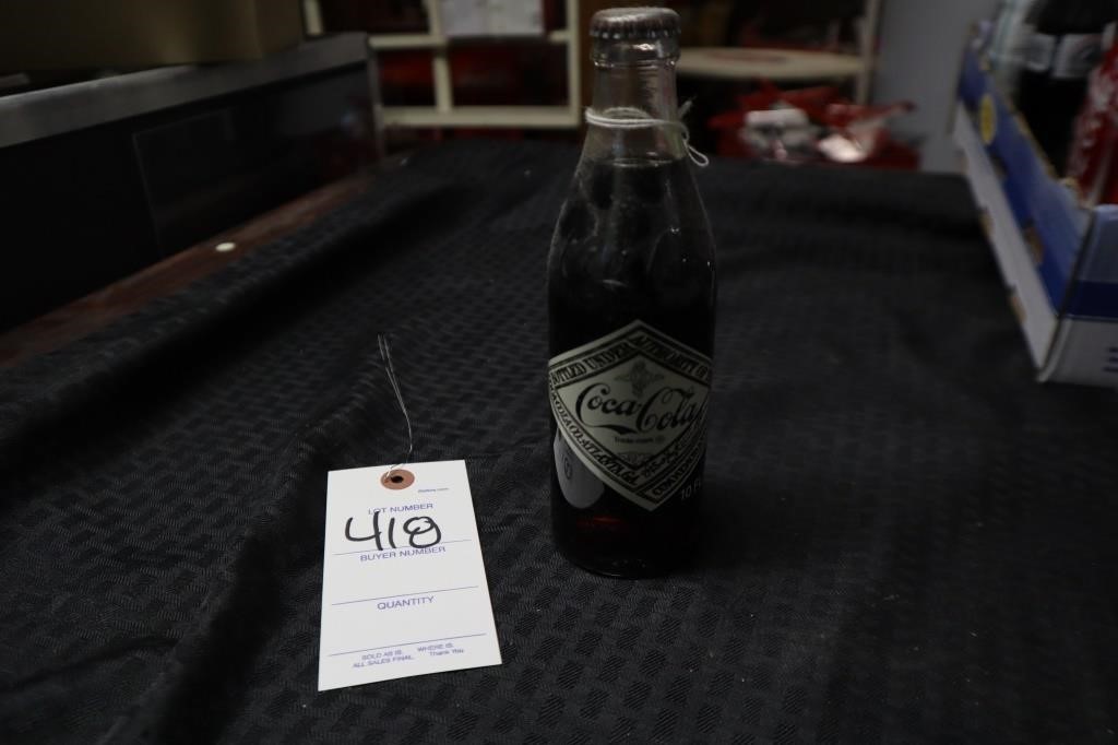 Coca Cola 75th Anniversary Commerative Bottle