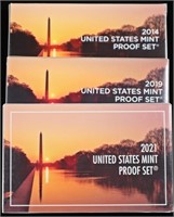 2014, 2019, 2021 US PROOF SETS