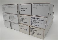 Lot of 12 Boxes of Various Sports Trading Cards