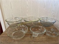 Various glass bowls and more
