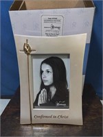 Roman confirmation photo frame holds 4 / 6 photo