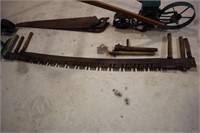 3 logging crosscut handled saws