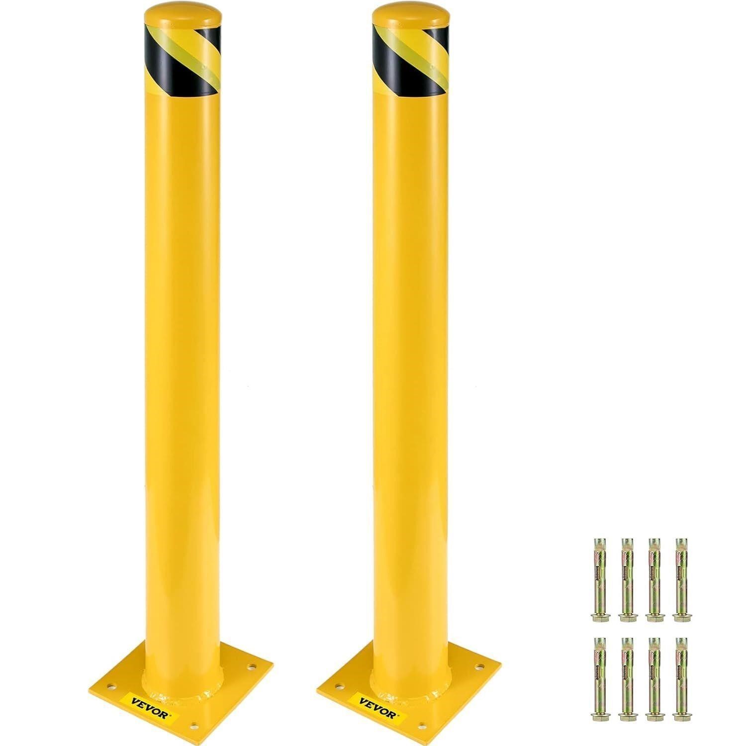 36"x5.5", 2 Pack VEVOR Safety Bollard Posts