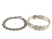 2 7" L Sterling Bracelets 57.2g TW