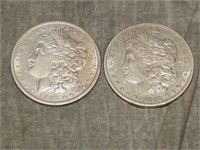 1896 O & 1897 O Morgan SILVER Dollars - NICE !!