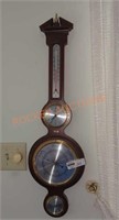 barometer and wooden house decor lot