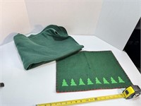 Christmas Placemat & Small Throw