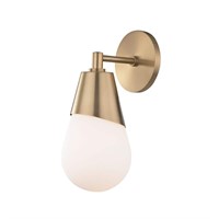 $210  MITZI Cora 1-Light Aged Brass Wall Sconce