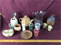 Lot Of Glass And Pottery Decor