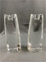 Pair of Heavy Waterford Candle Holders