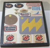 Shadow Box Airline Patches