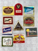 Lot of Vintage Beer Bottle Labels