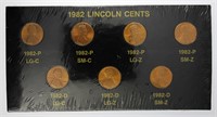 1982-PD Cent Set BU 5 Types