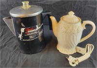 Tea Warmer and 9 cup Percolator