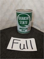 Vintage Quaker State Motor Oil 1qt Metal Can