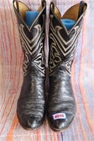 Vintage Tony Lama Boots SZ 11D Full Quill Ostrich