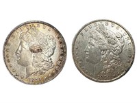 (2) 1879 XF Morgan Silver dollars