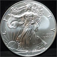 2017 1oz Silver Eagle Gem BU