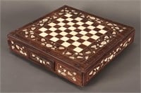 Indian Inlaid Chess Board Box,